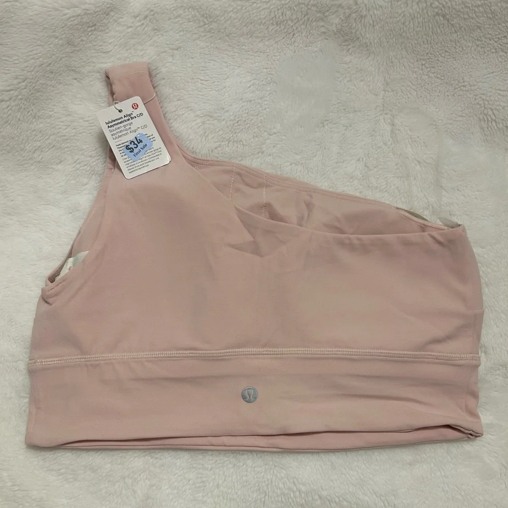 NWT Lululemon Athletica one shoulder sports bra. Size 12 C/D. Align asymmetrical - Picture 6 of 11
